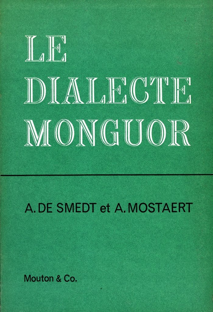 Le dialecte Monguor. Grammaire, Ophalen of Verzenden, Zo goed als nieuw, A. de Smet, A. Mostaert, Geesteswetenschap