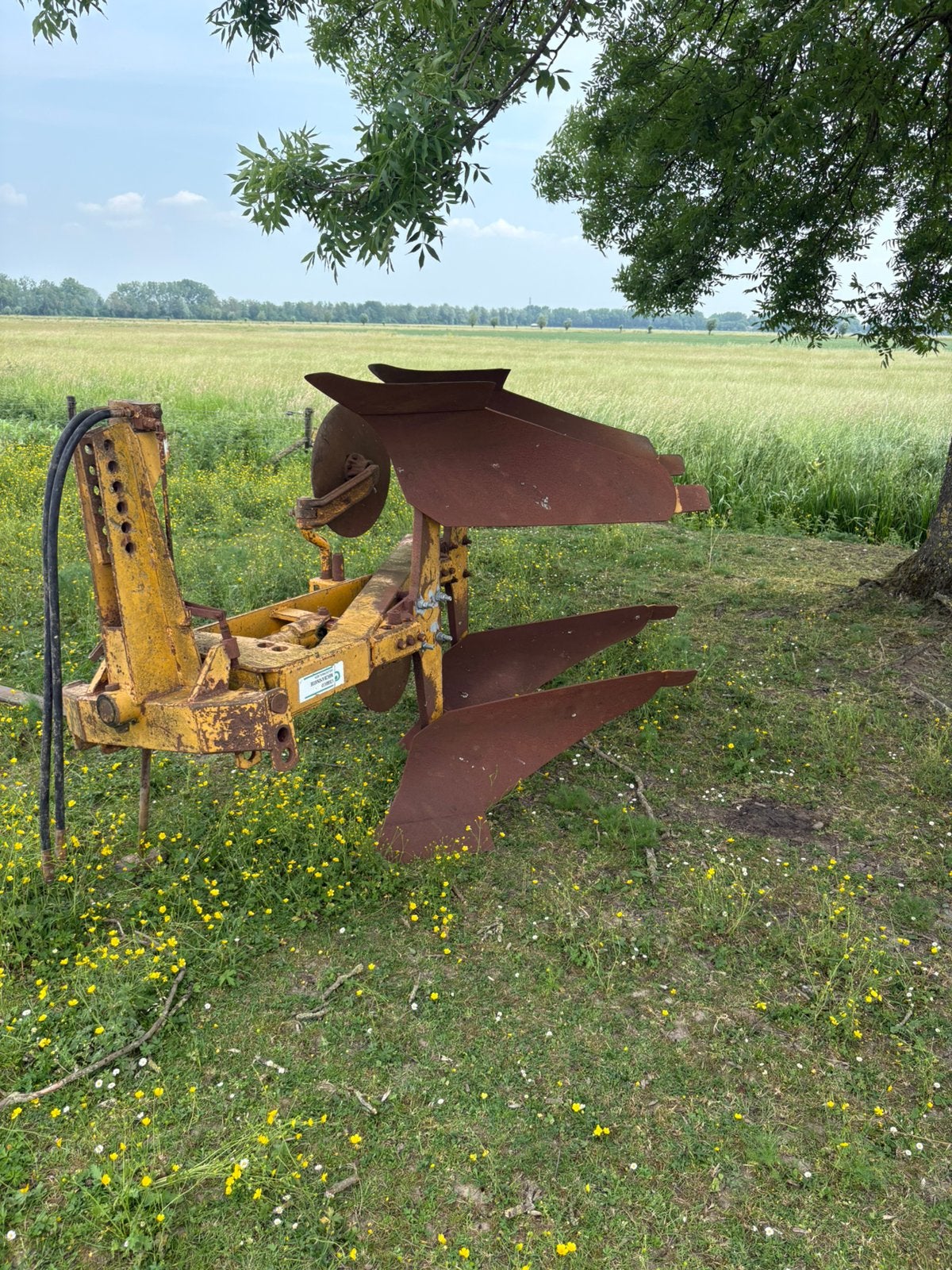 Rumptstad 2 schaar wentelploeg, Ophalen