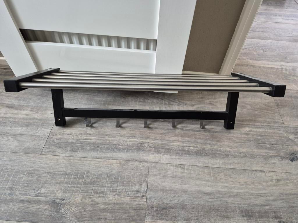 Ikea Tjusig kapstok, zwart, 79 cm, Huis en Inrichting, Woonaccessoires | Kapstokken, Wandkapstok, Gebruikt, Ophalen of Verzenden