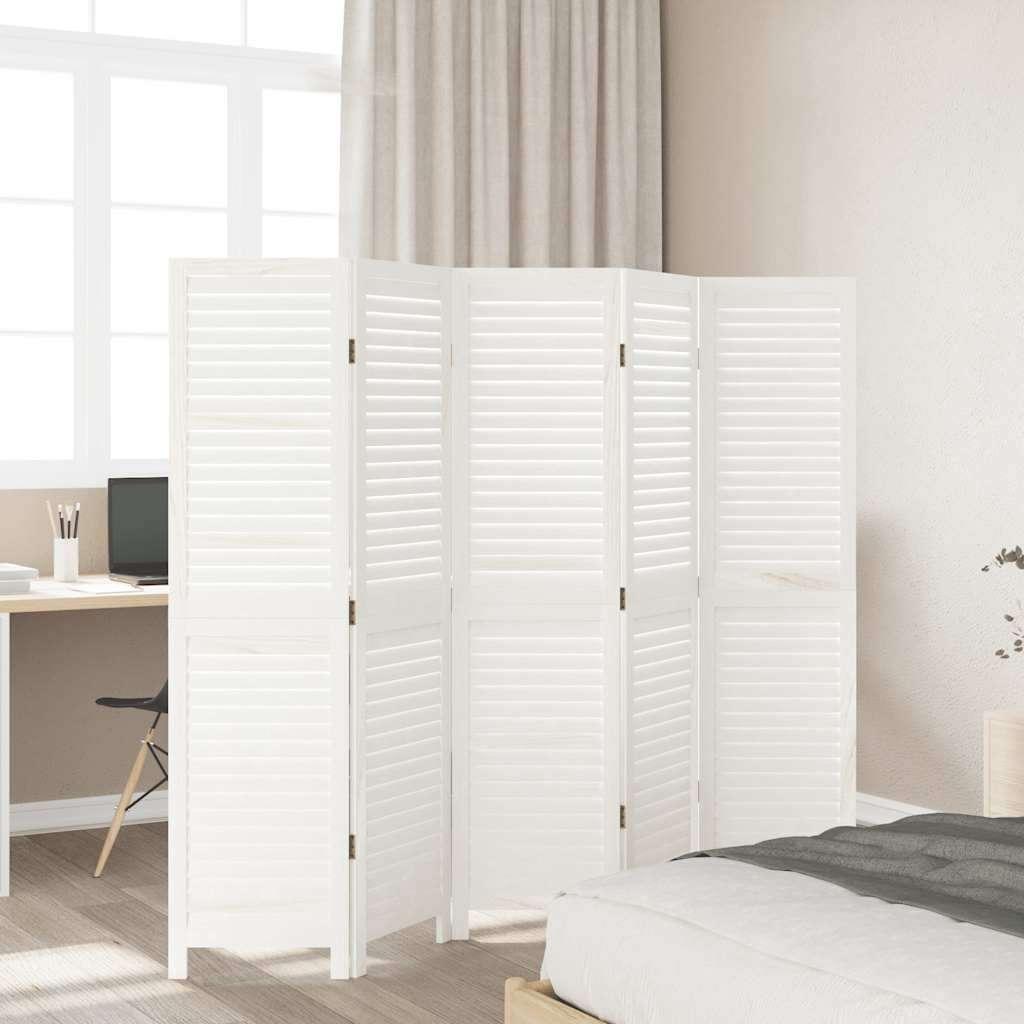 Kamerscherm vouwwand louvre wit 40x160 cm GRATIS BEZORGD!, Huis en Inrichting, Woonaccessoires | Kamerschermen, Verzenden, Nieuw