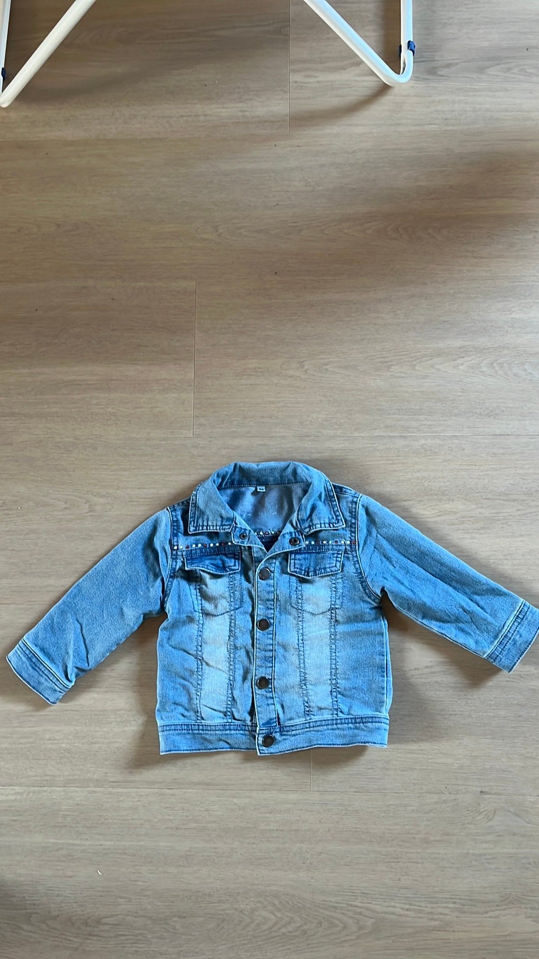 Spijkerjasje maat 86, Kinderen en Baby's, Babykleding | Maat 86, Ophalen of Verzenden, Zo goed als nieuw, Meisje, Jasje