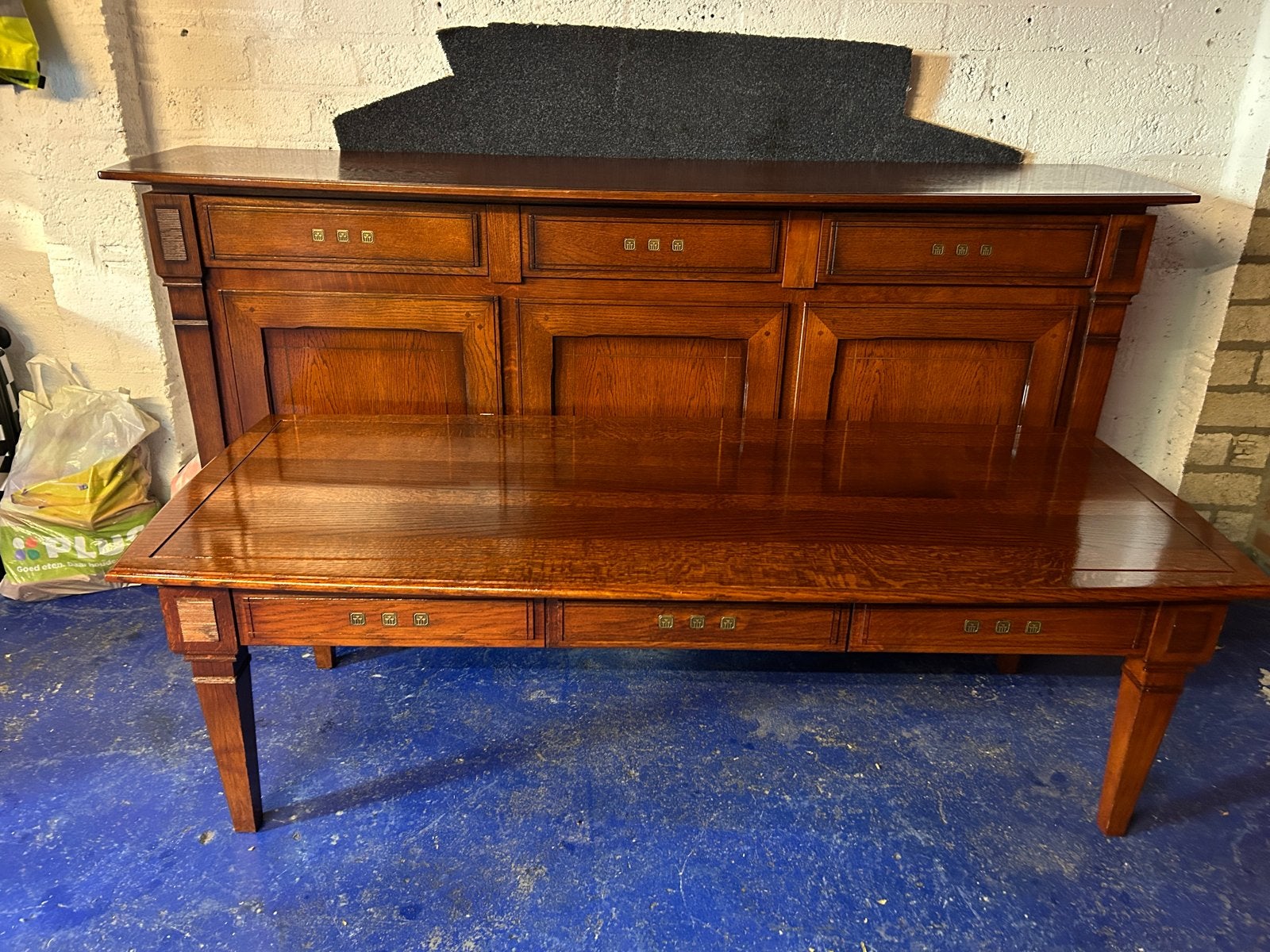 Schuitema dressoir en salontafel (ook apart verkrijgbaar), Ophalen, Gebruikt, Rechthoekig, Overige houtsoorten
