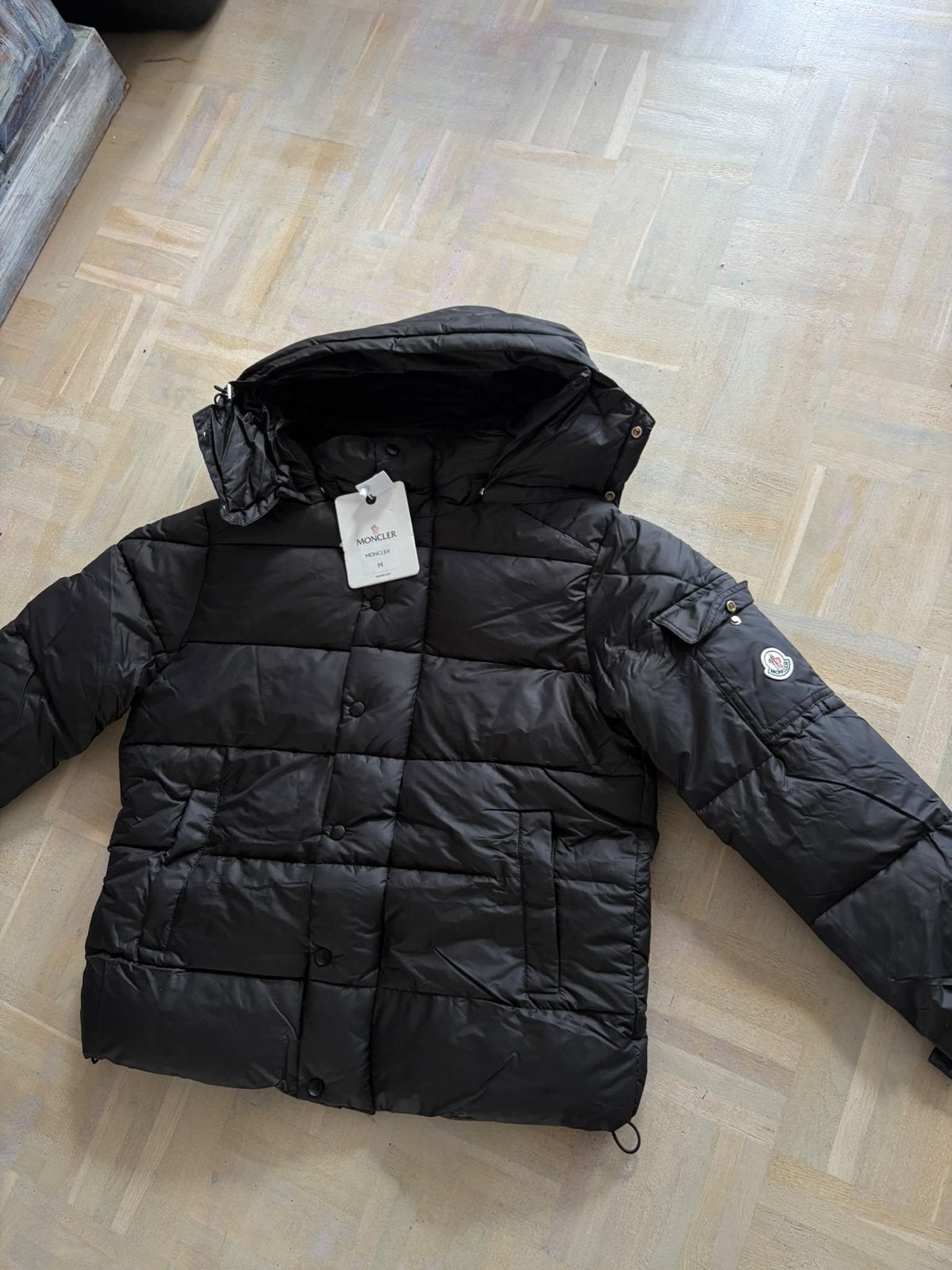 Moncler Puffer Jas Zwart - Maat S tot XXL, Kleding | Heren, Ophalen, Nieuw, Overige maten, Zwart