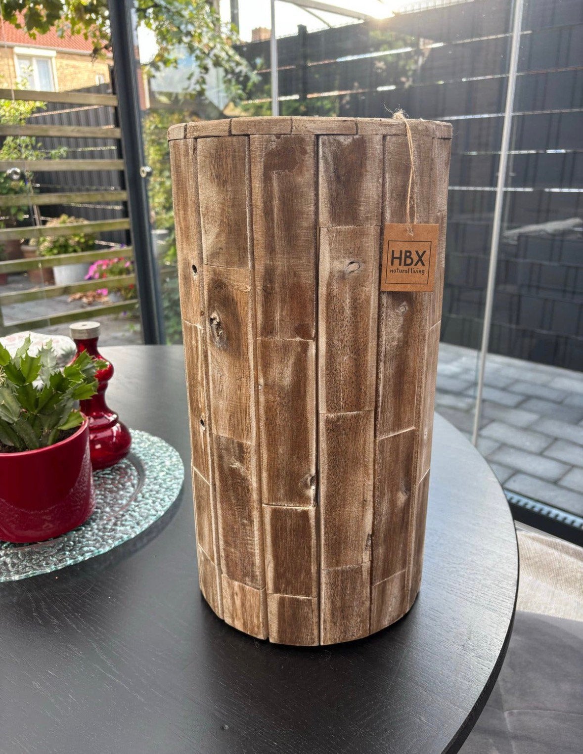 Houten plantenbak HBC natural living. Rustieke uitsraling, Ophalen, Zo goed als nieuw