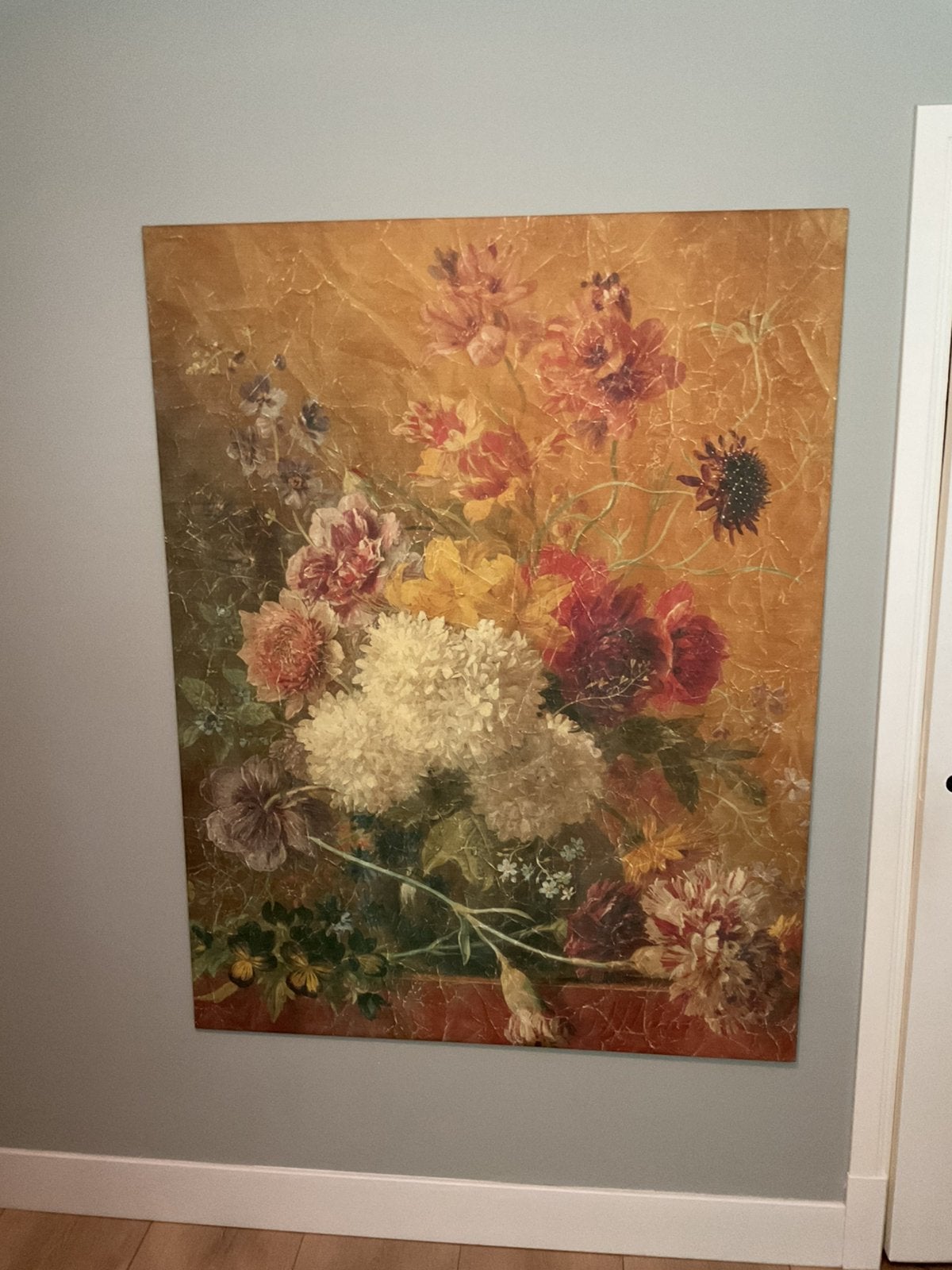 Mooi doek met bloemenpracht, Antiek en Kunst, Kunst | Schilderijen | Klassiek, Ophalen of Verzenden