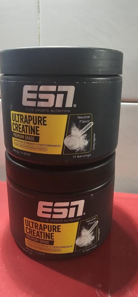 ESN  ultrapure creatine 2x 250 gram, Sport en Fitness, Gezondheidsproducten en Wellness, Ophalen of Verzenden, Poeder of Drank