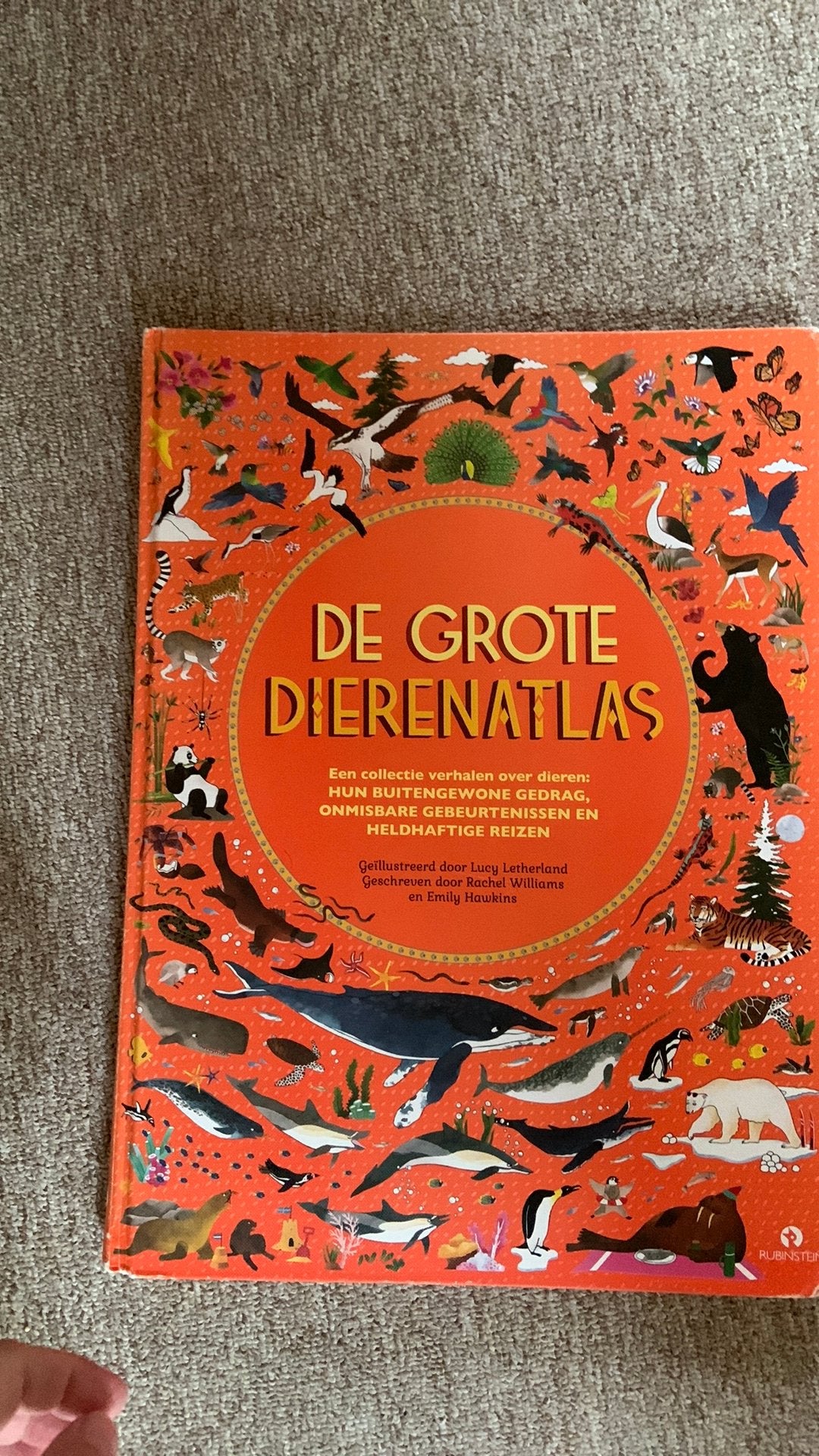 Rachel Williams - De grote dierenatlas, Boeken, Ophalen, Non-fictie, Zo goed als nieuw, Rachel Williams; Emily Hawkins