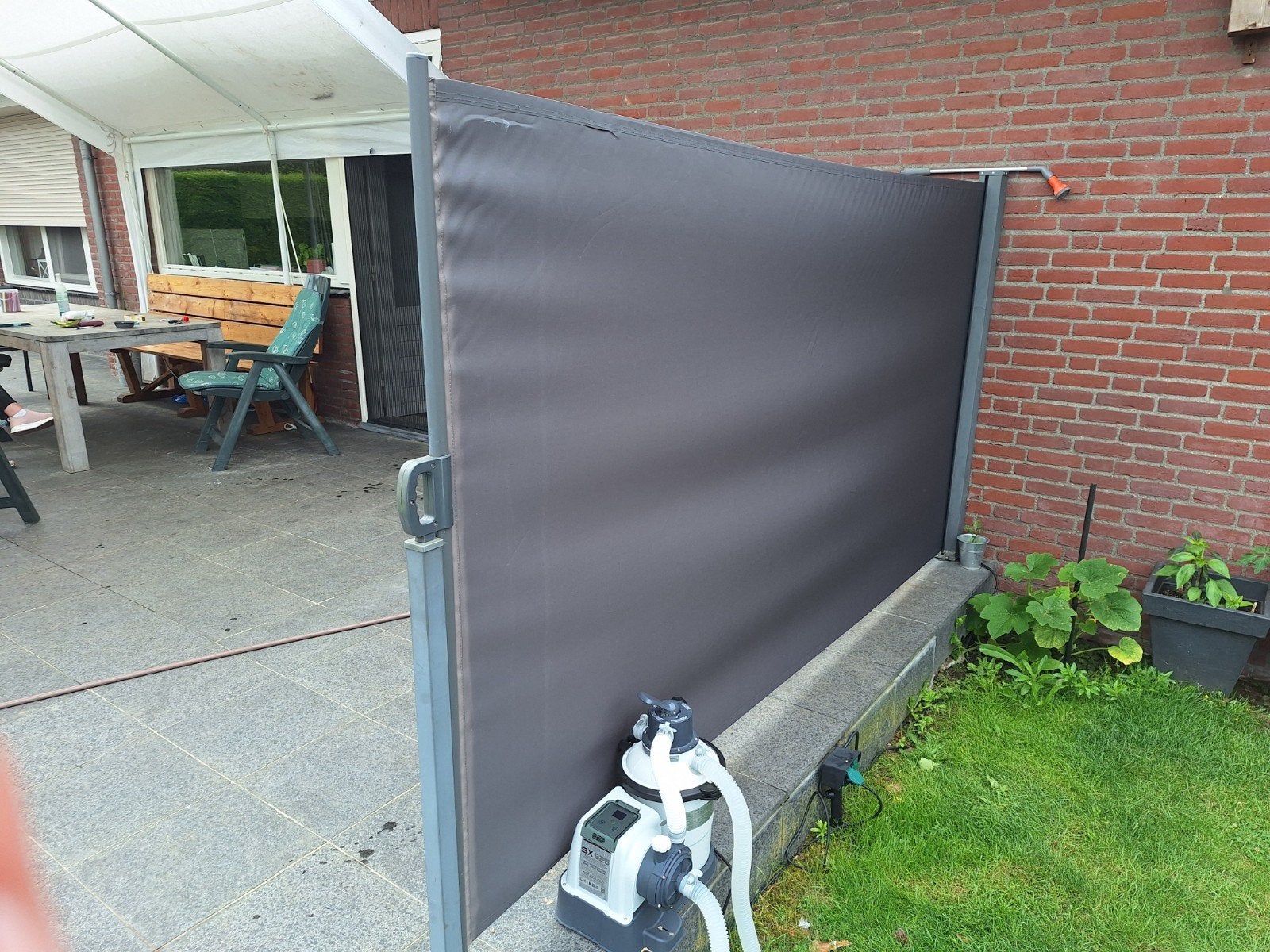 Windscherm, Ophalen, Hout, 200 cm of meer, 150 tot 200 cm
