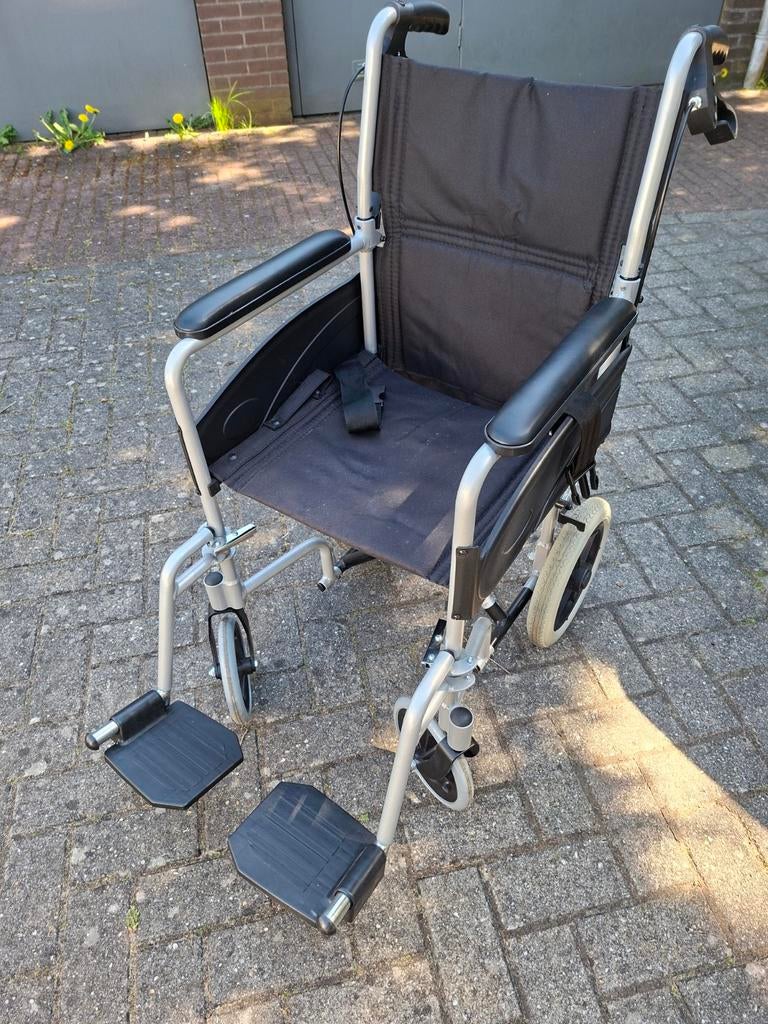 Zgan lichtgewicht Excel acces transport-rolstoel, Ophalen, Inklapbaar, Zo goed als nieuw, Duwrolstoel