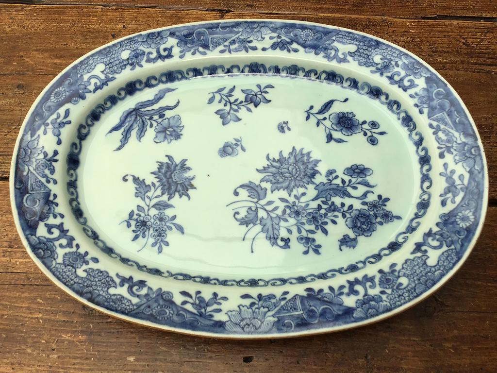 Antieke Chinese porseleinen schaal., Ophalen of Verzenden