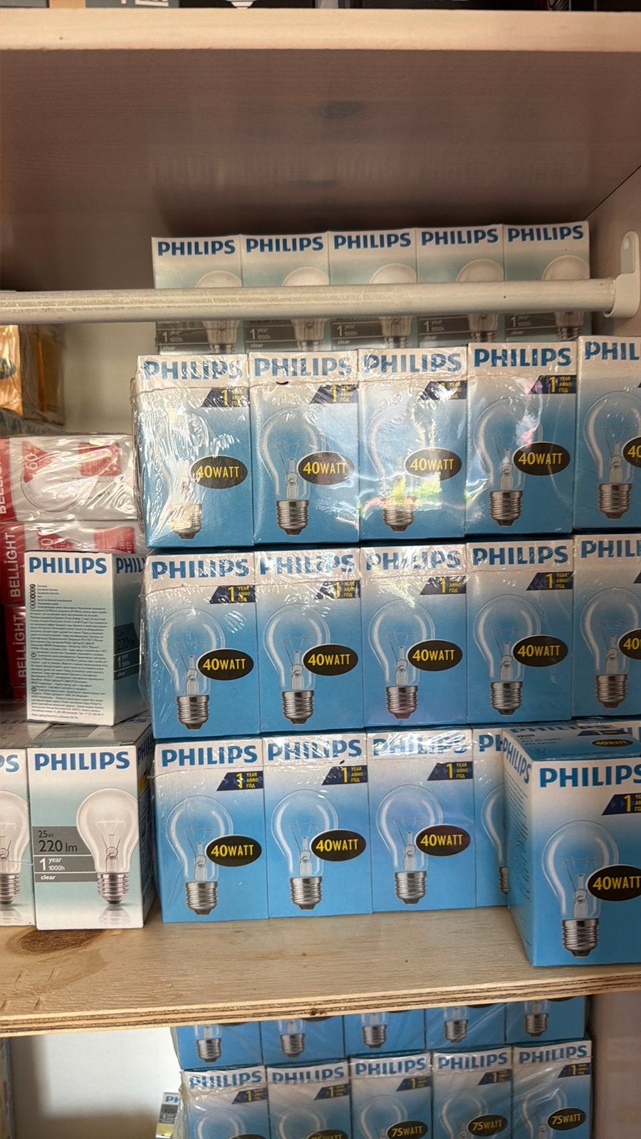 Lampen Philips groot ássortiment, 30 tot 60 watt, Gloeilamp, E14 (klein), Nieuw