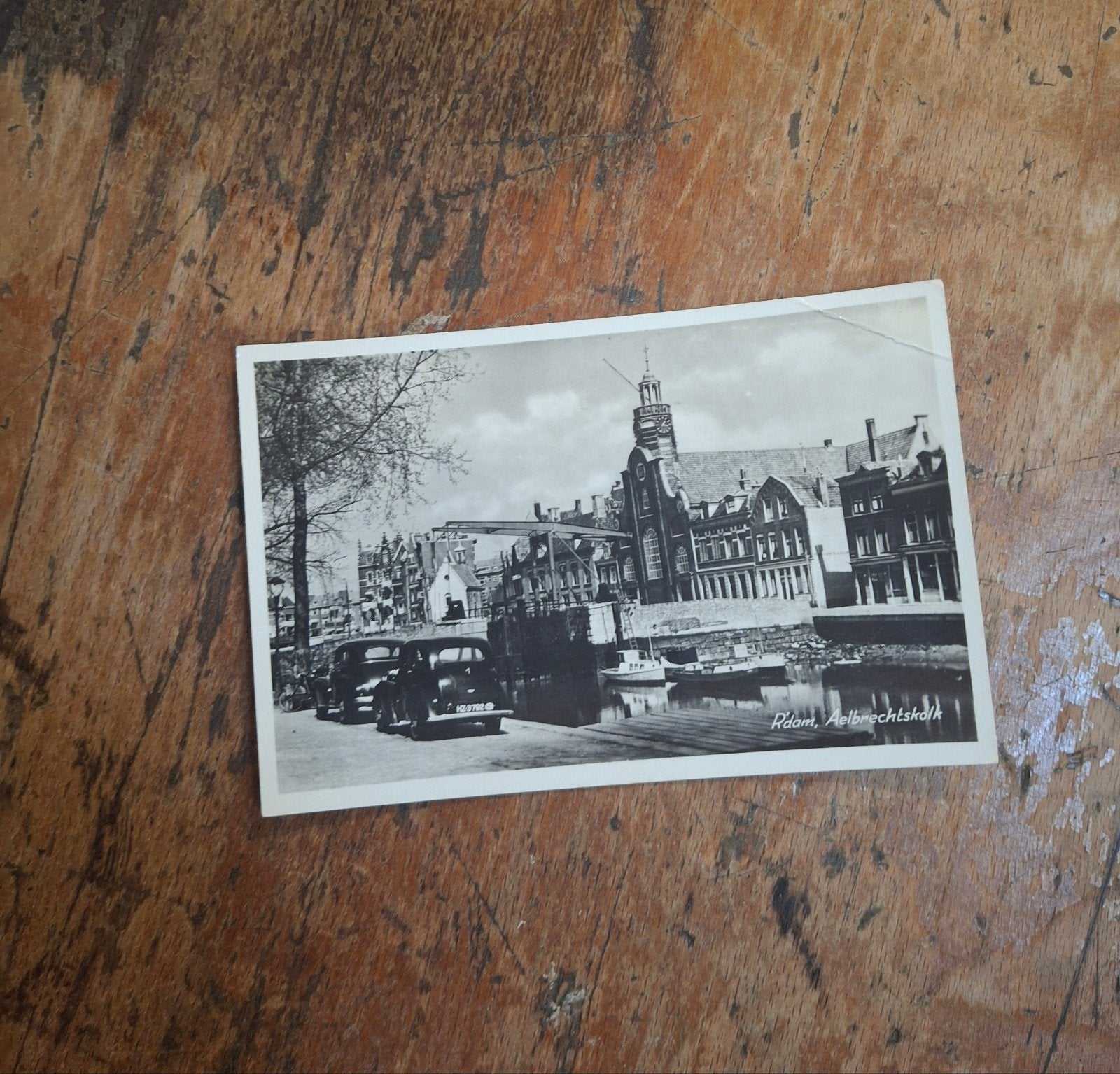 Oude Ansichtkaart Rotterdam Aelbrechtskolk, Ophalen of Verzenden
