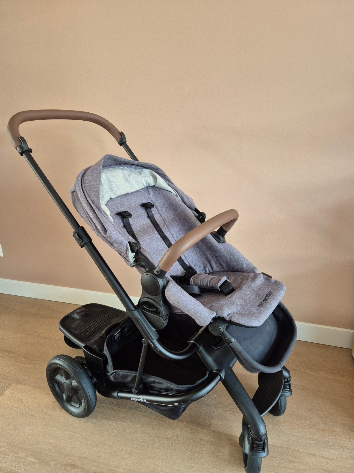 Easywalker Harvey2 kinderwagen (wiegje + zitje) + staplankje, Duowagen, Zo goed als nieuw, Combiwagen, Ophalen
