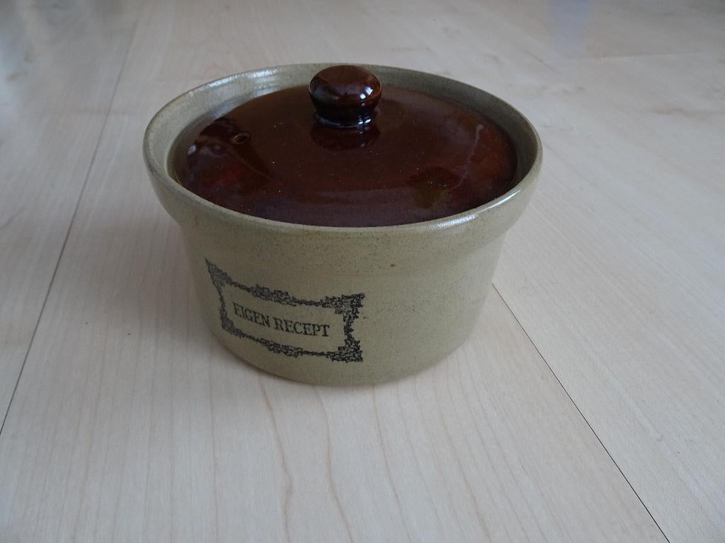 Moira pottery steengoed terrine eigen recept 12,5 cm, Ophalen of Verzenden, Zo goed als nieuw, Overige materialen, Overige typen