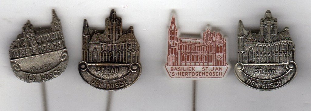 3 speldjes SINT JAN DEN BOSCH VERSCHILLEND (A2), Ophalen of Verzenden, Gebruikt, Overige onderwerpen