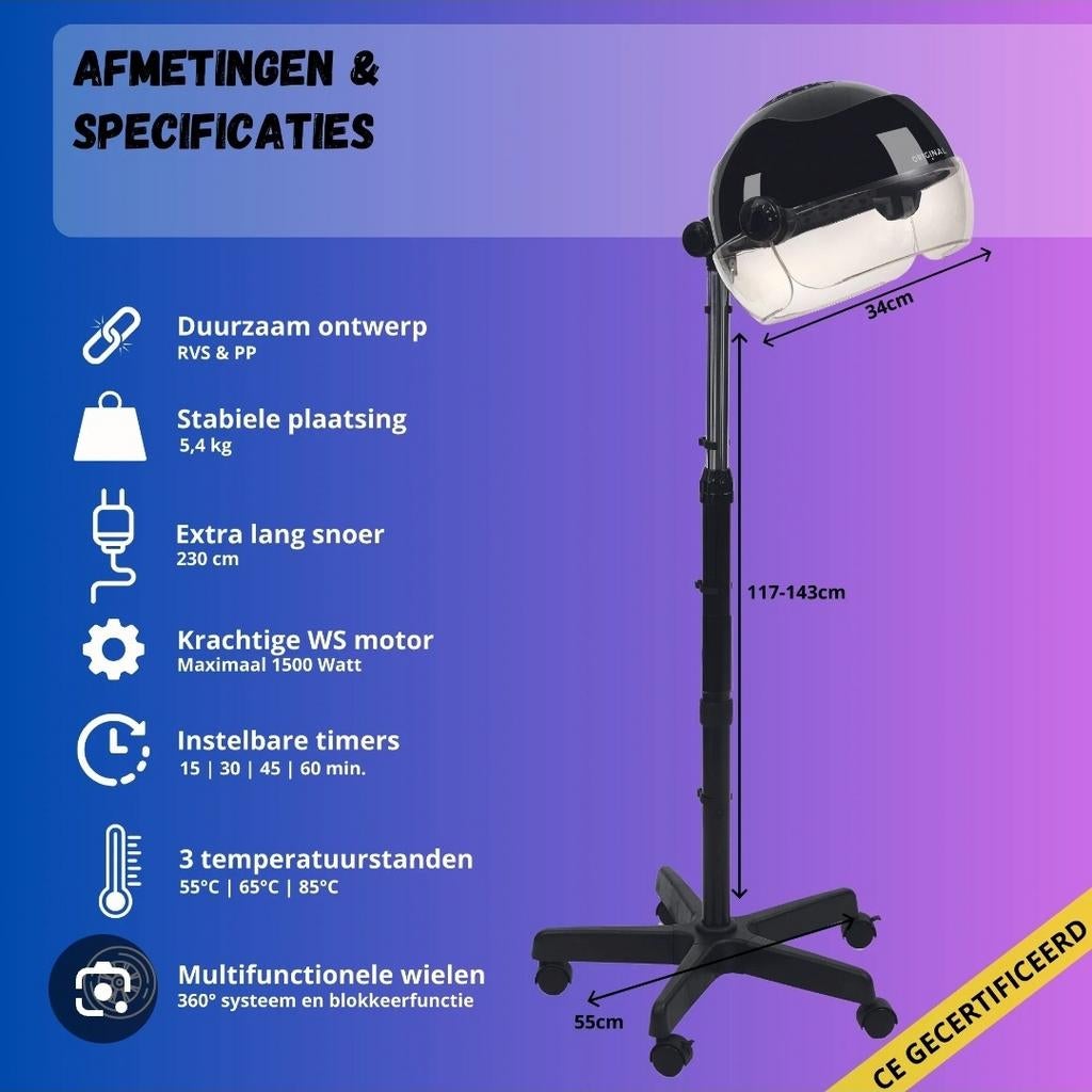 Professionele Haarstomer met Kap, GLOEDNIEUW, Ophalen of Verzenden, Gebruikt, Haarverzorging