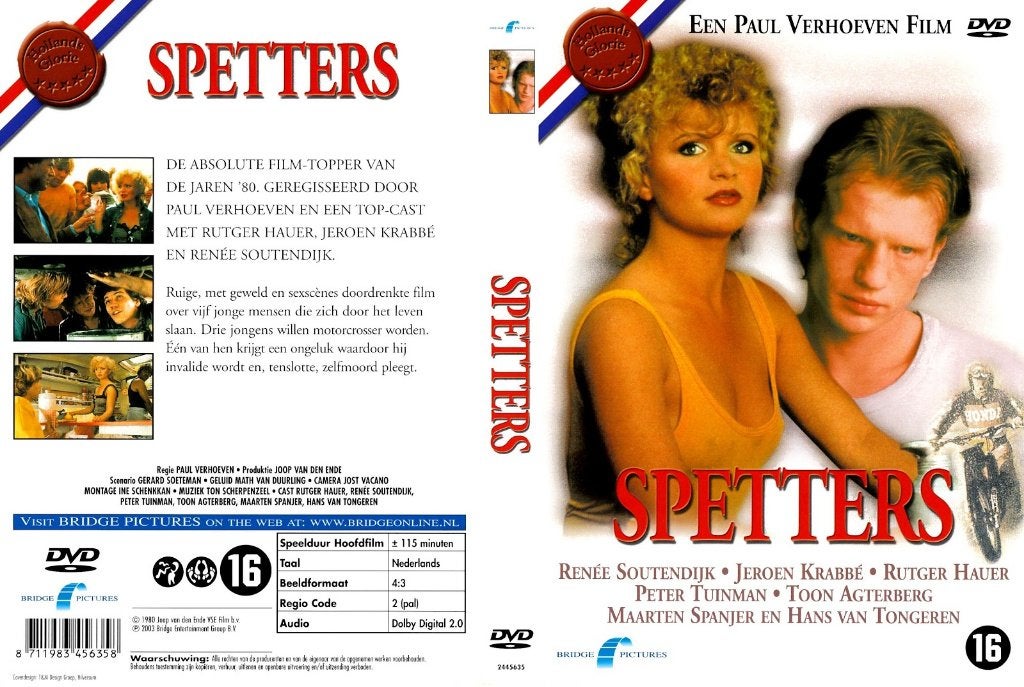 Spetters - Paul Verhoeven - 1980, Vanaf 16 jaar, Verzenden, Zo goed als nieuw, Drama