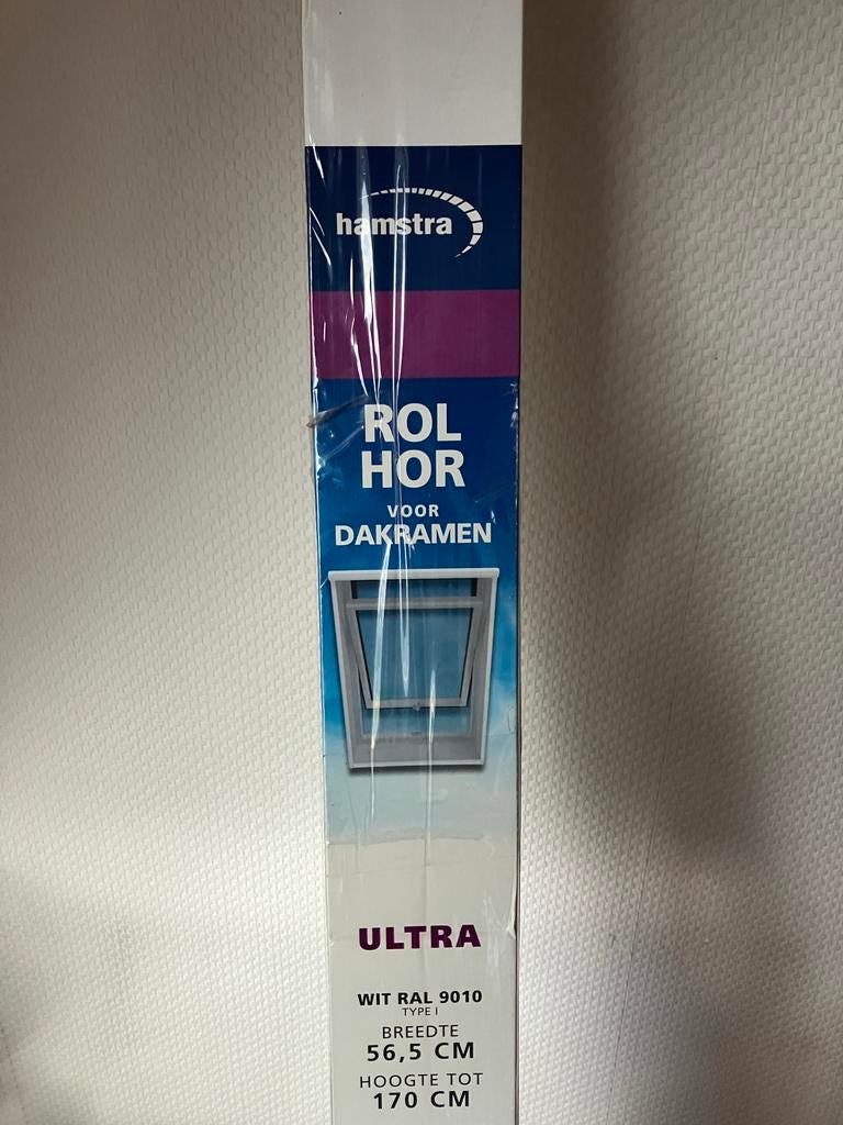 Hamstra Rolhor voor dakramen wit RAL 9010 - 56,5x170cm, Ophalen, Minder dan 80 cm, Overige typen, Minder dan 200 cm