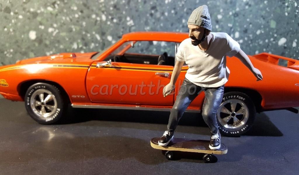 Diorama figuur Skateboarder II - 1:18 Amer. diorama AD410a, Verzenden, Nieuw, Groter dan 1:35, Figuur of Figuren