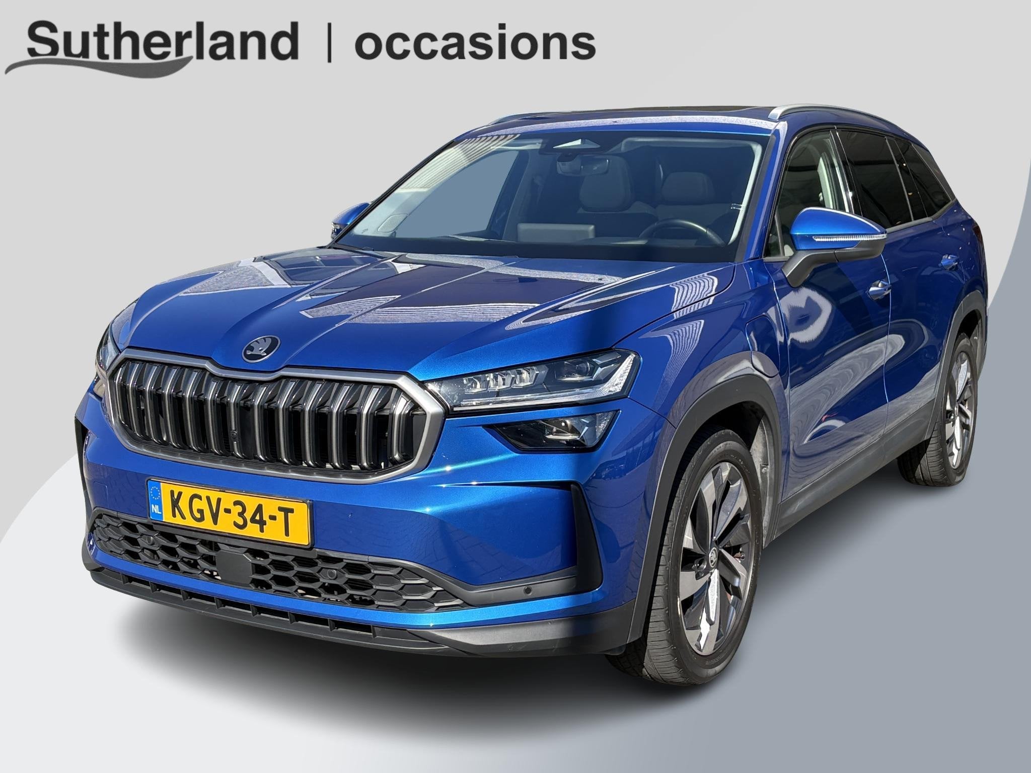 Skoda Kodiaq 1.5 TSI PHEV Tour Edition 204pk | Stoelverwarmi, Auto's, Stof, 4 cilinders, 150 pk, Blauw
