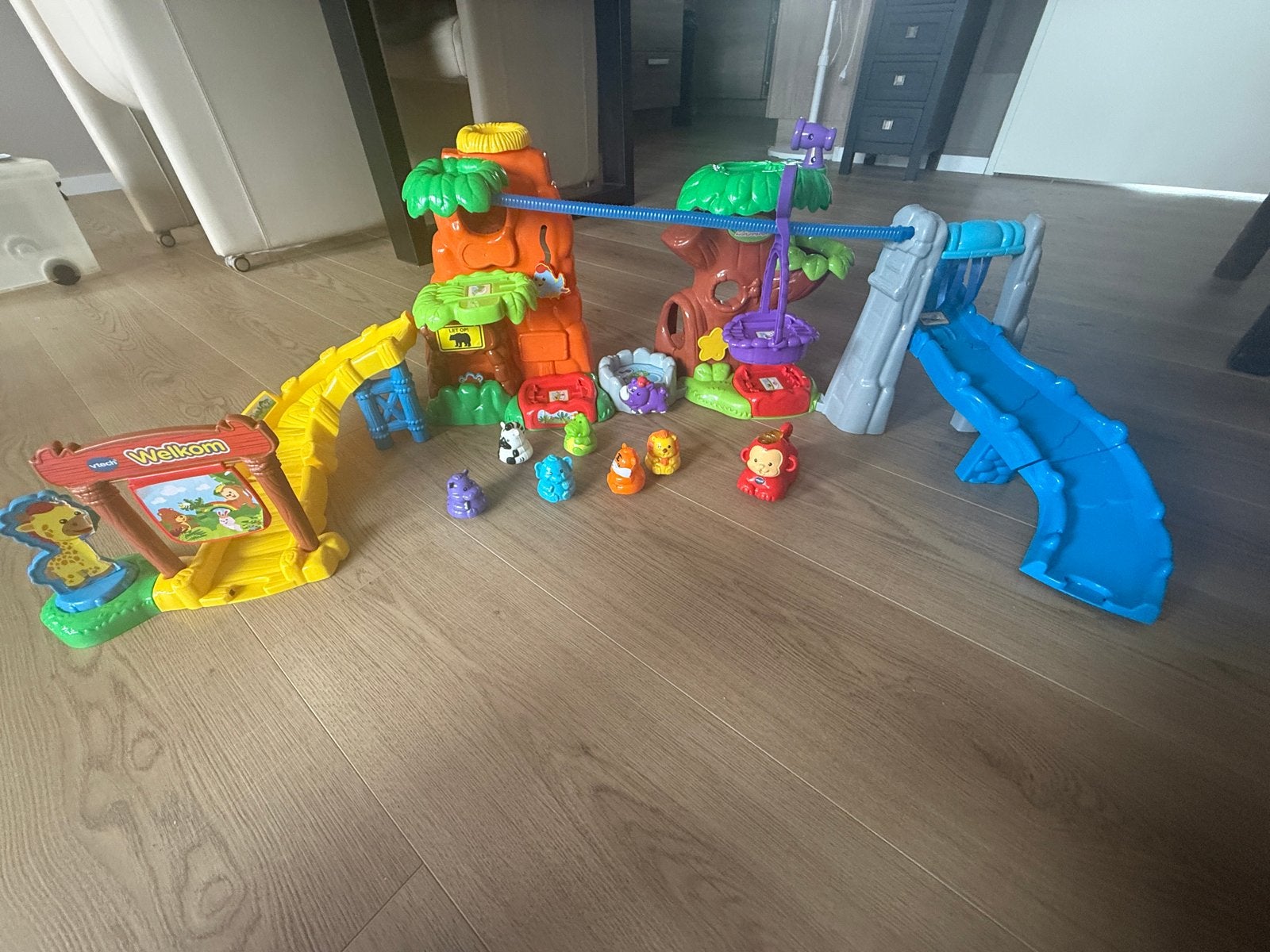 Vtech Zoef Zoef Jungle Avonturen, extra banen en dieren, Kinderen en Baby's, Speelgoed | Vtech, Ophalen, Gebruikt, 2 tot 4 jaar