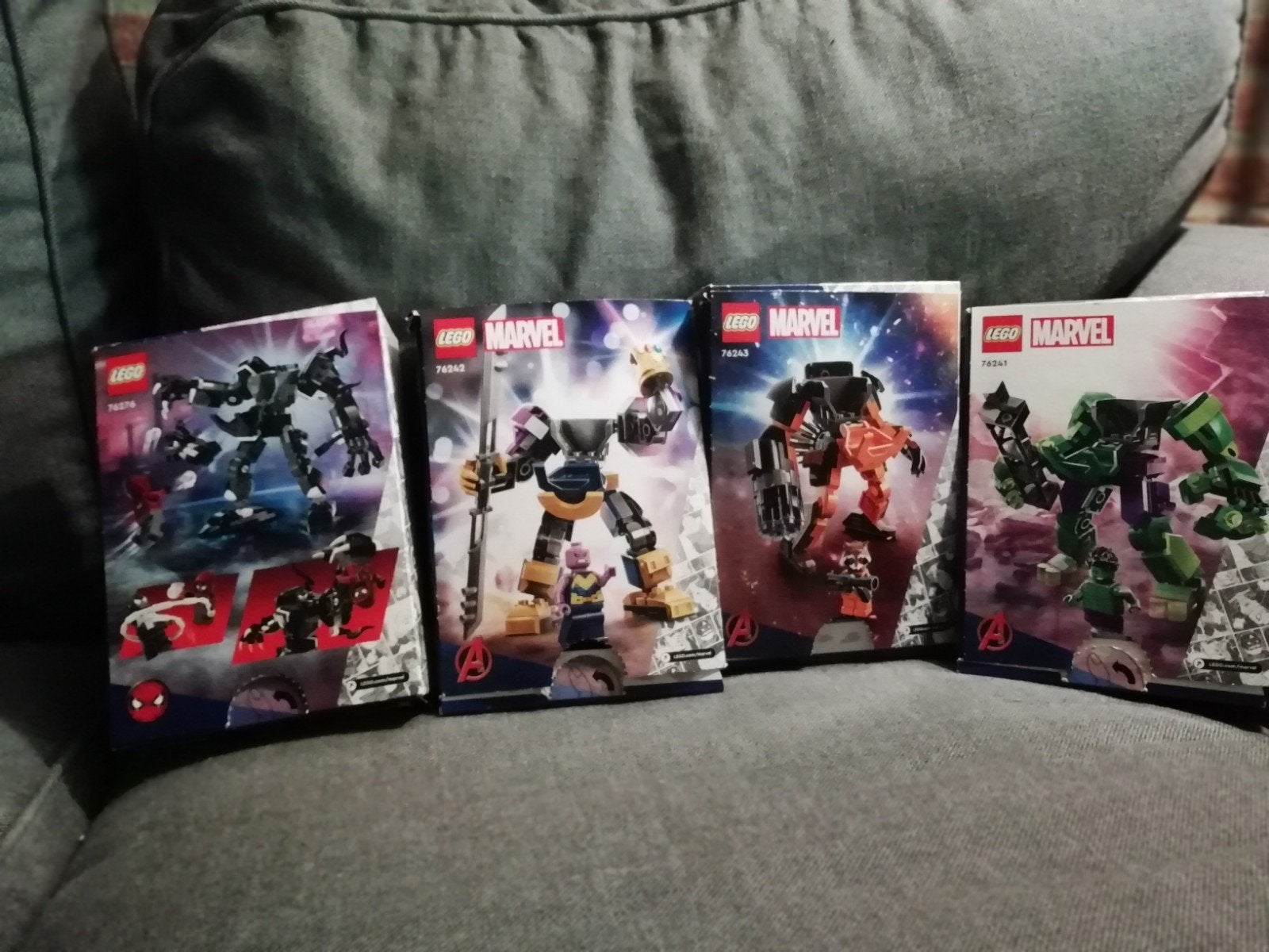 4 Marvel Lego sets, Gebruikt, Compleet, Marvel, Lego