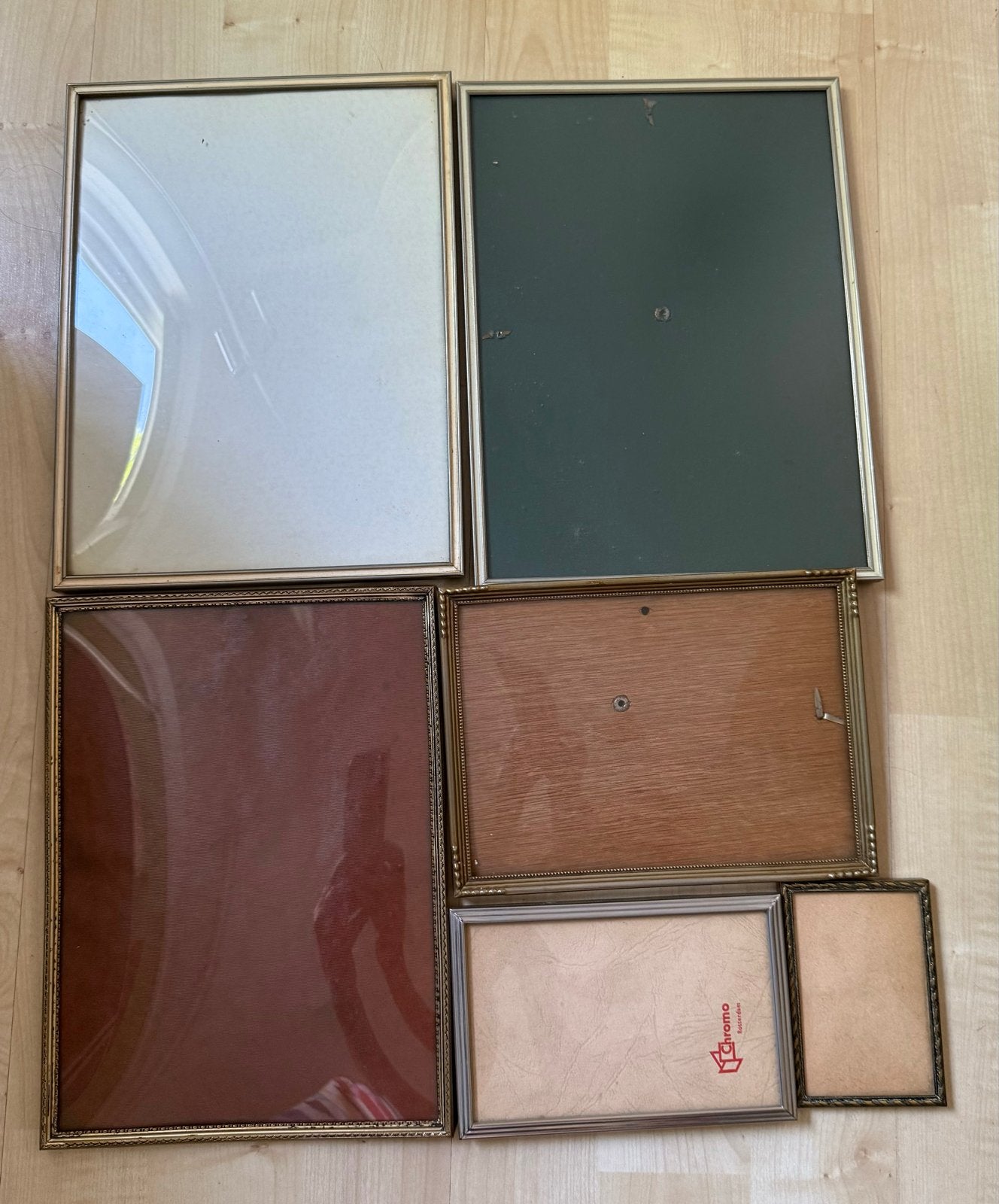 Diverse oude fotolijsten, Gebruikt, Hangend, Ophalen of Verzenden, Fotolijst