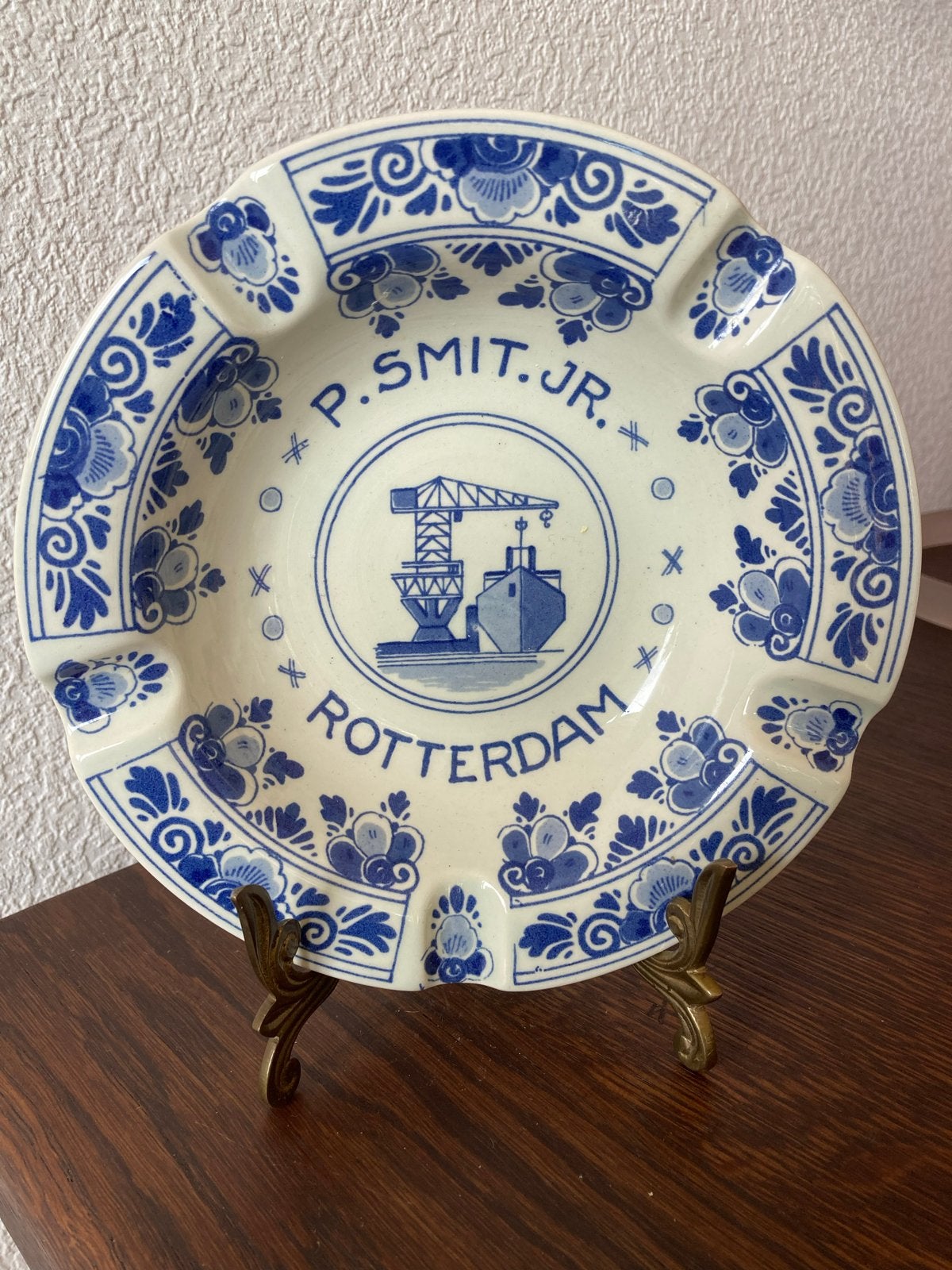 Reclame asbak P.Smit jr. Rotterdam, Regina 1207N, Verzamelen, Ophalen of Verzenden