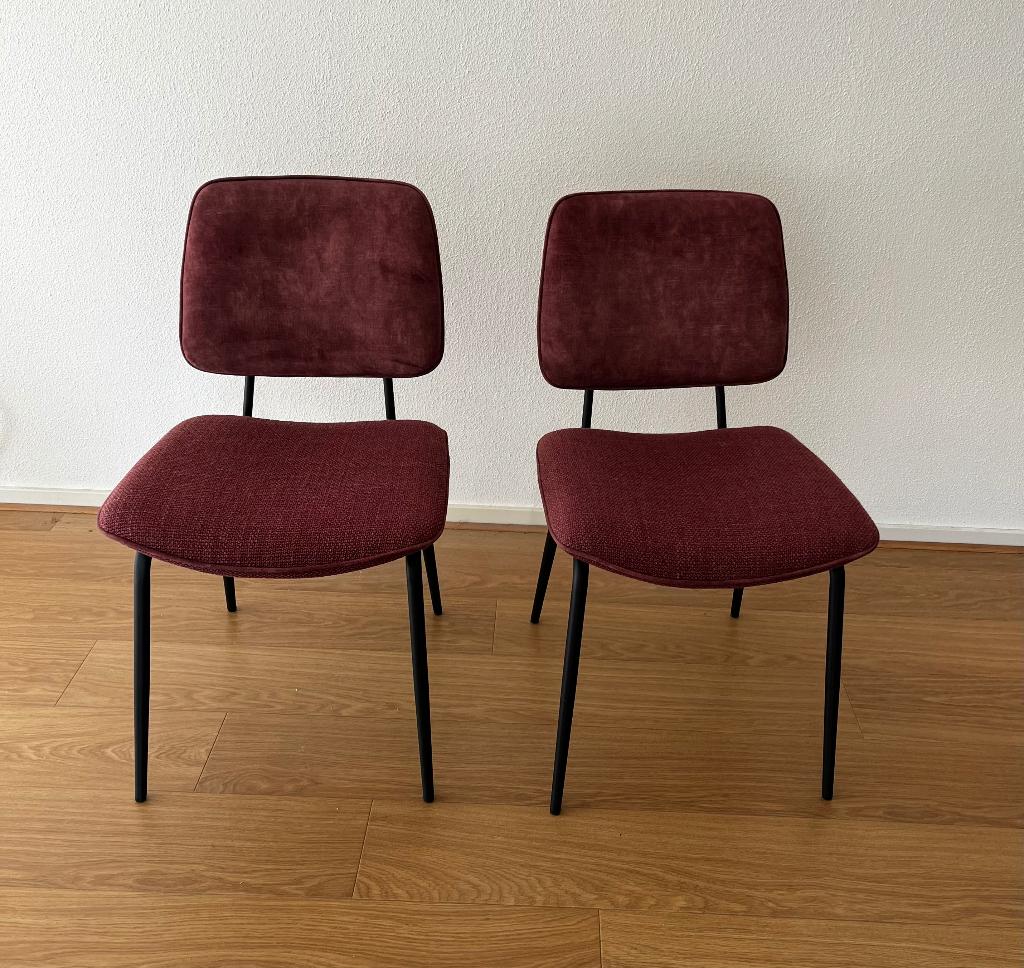 Stoelen, Huis en Inrichting, Ophalen, Gebruikt, Stof, Twee