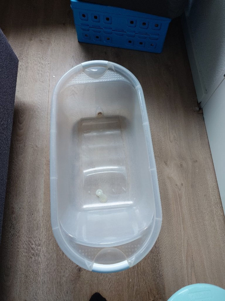 Baby bad + tummy tub en standaard, Kinderen en Baby's, Gebruikt, Badje, Standaard, Ophalen