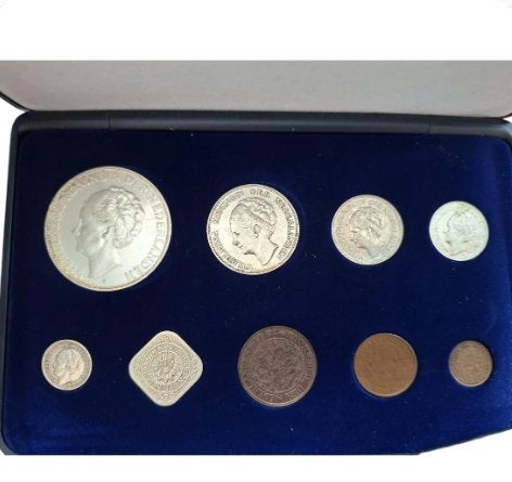 Nederland Krooncollectie munten Koningin Wilhelmina 1898-194, Setje, Zilver, Koningin Wilhelmina, Overige waardes