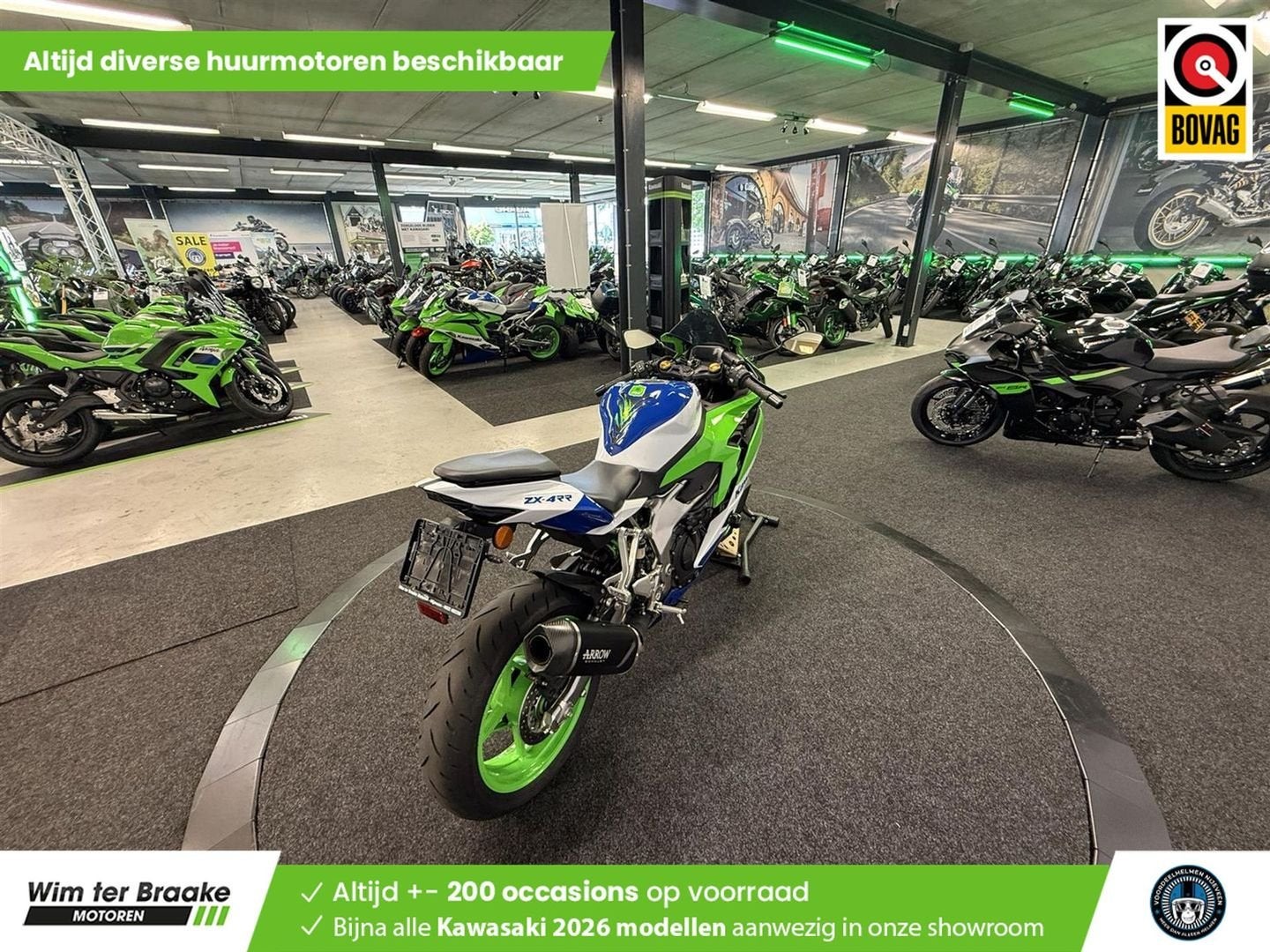 Kawasaki ZX 4 RR ABS (bj 2024) 1,853 km, 4 cilinders, Bedrijf, Onbekend, 399 cc