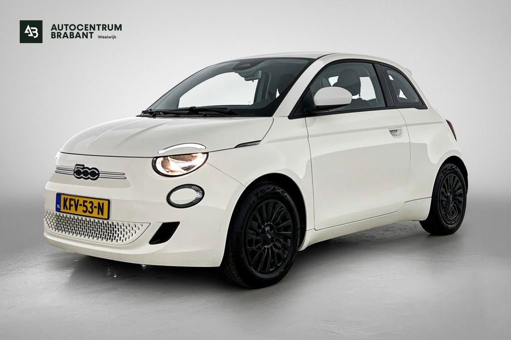 Fiat 500 Action 24 kWh, Auto's, Fiat, Gebruikt, Zwart, 95 pk, 4 stoelen