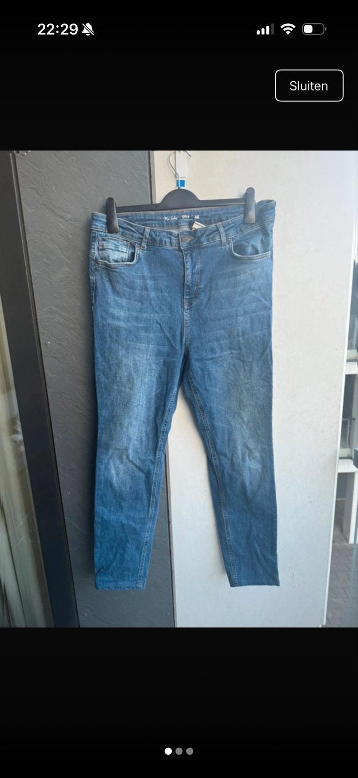 Magic simplicity Lifts spijkerbroek maat 46, Ophalen of Verzenden, Gedragen, Blauw, Overige jeansmaten
