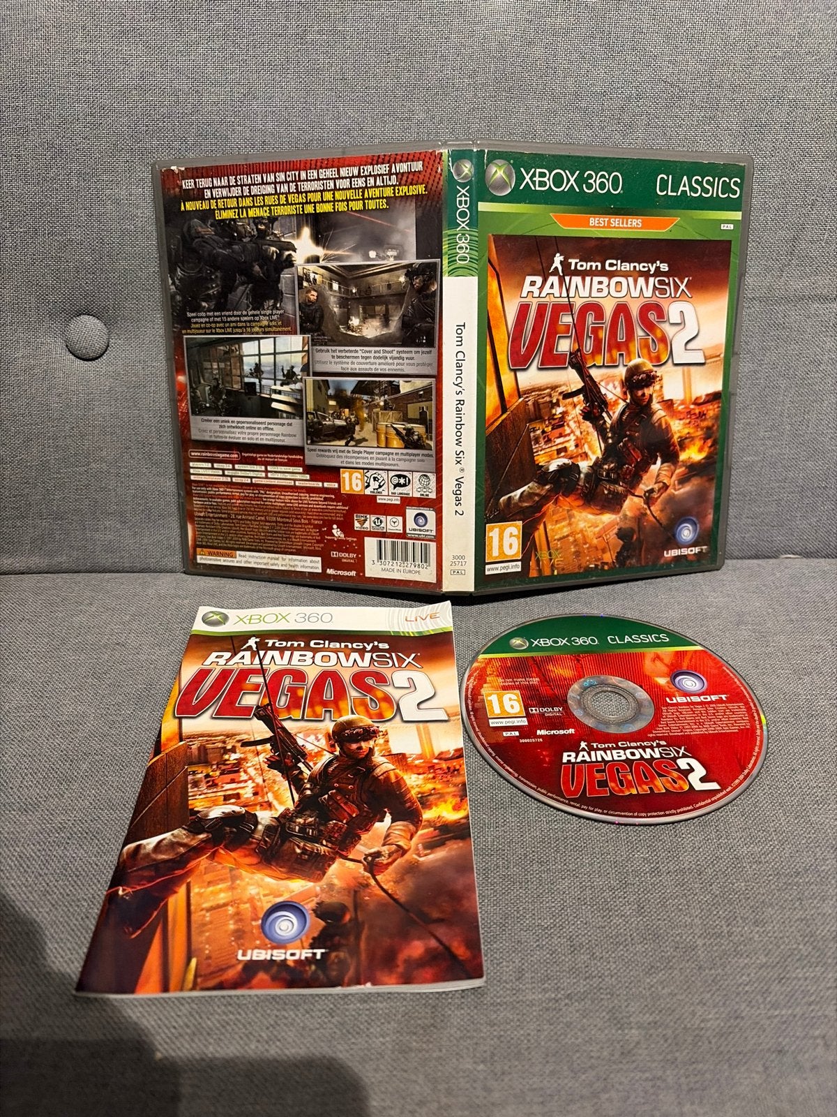 Tom Clancy's Rainbow Six Vegas 2 - Xbox 360 (Disc 9/10), Ophalen of Verzenden, Zo goed als nieuw