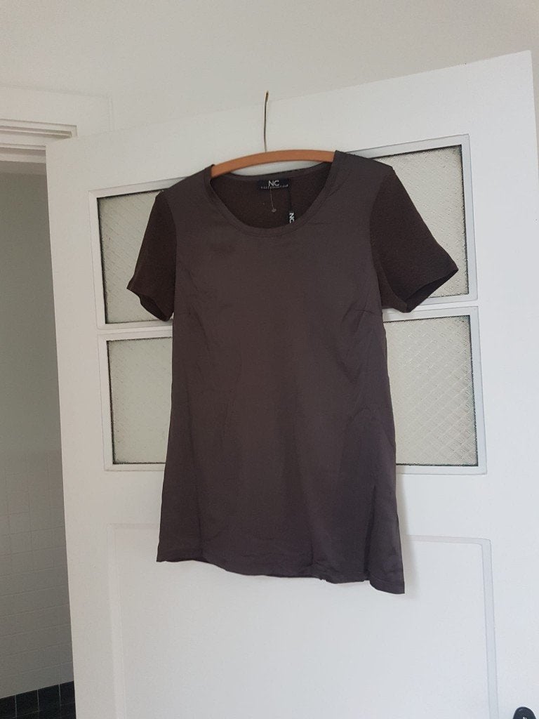 Nieuw NC (nice connections) bruin shirt, maat 40, Maat 38/40 (M), Bruin, Nieuw, Ophalen of Verzenden