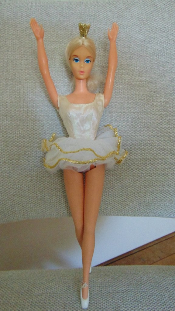 Mooie oude Ballerina Barbie pop jaren 70, Ophalen of Verzenden, Gebruikt, Pop