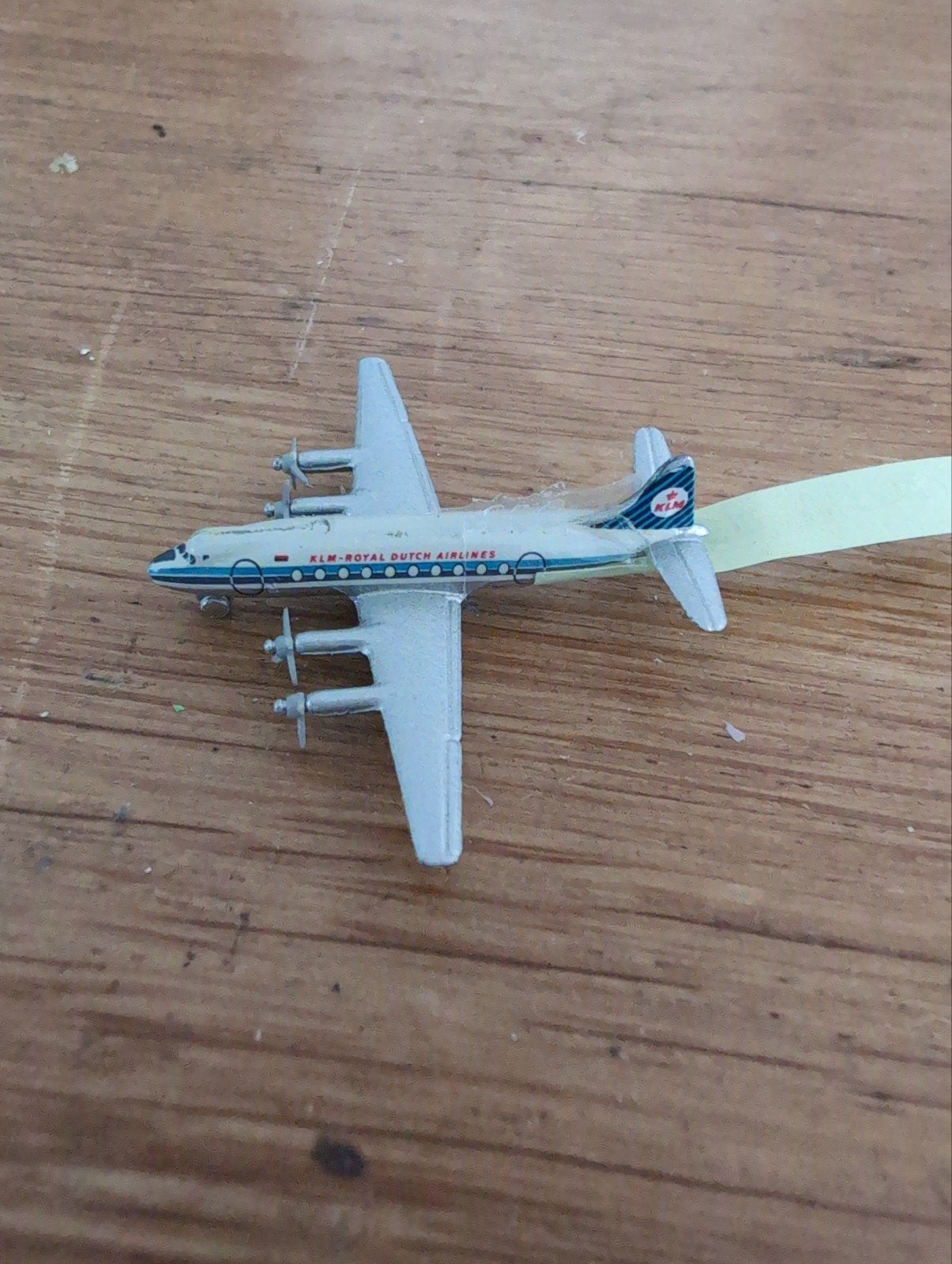 miniatuur KLM vliegtuig Vicker Viscaunt, Ophalen of Verzenden, Schaalmodel