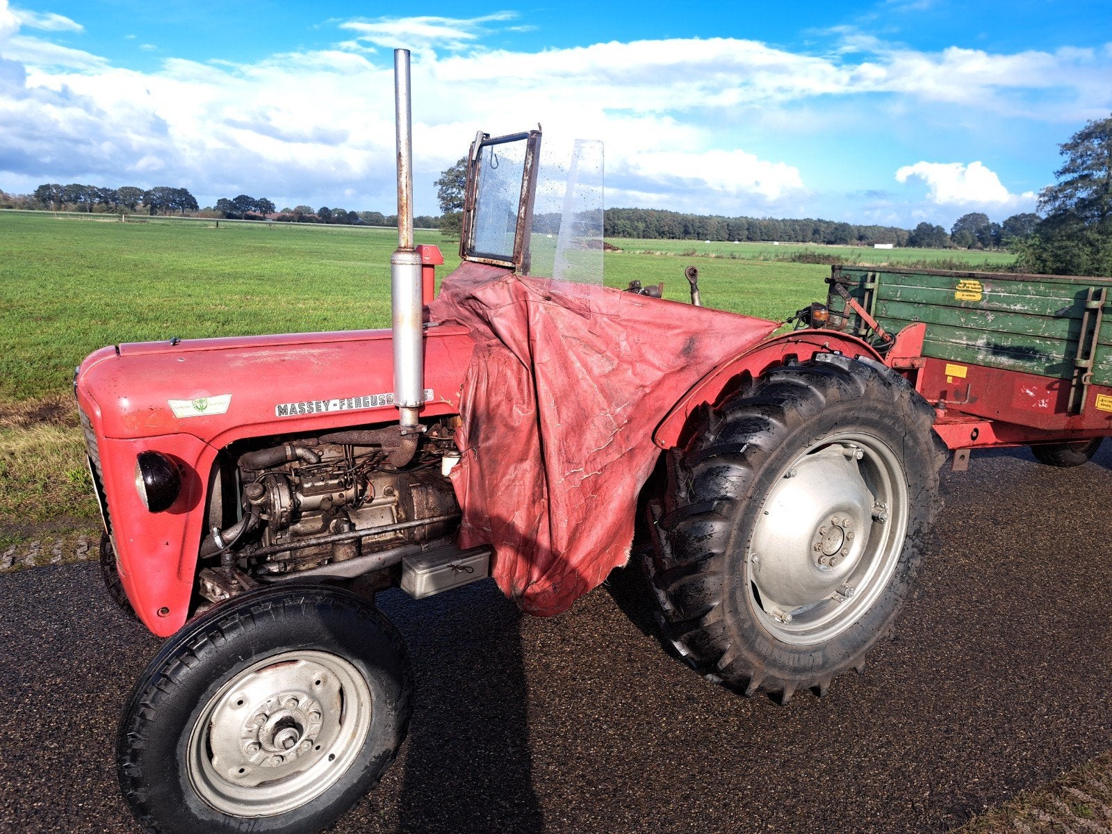 massey ferguson Pk tractor agrarisch oldtimer MF35 x trekker, Ophalen, Tot 2500, Oldtimer, Tot 80 Pk