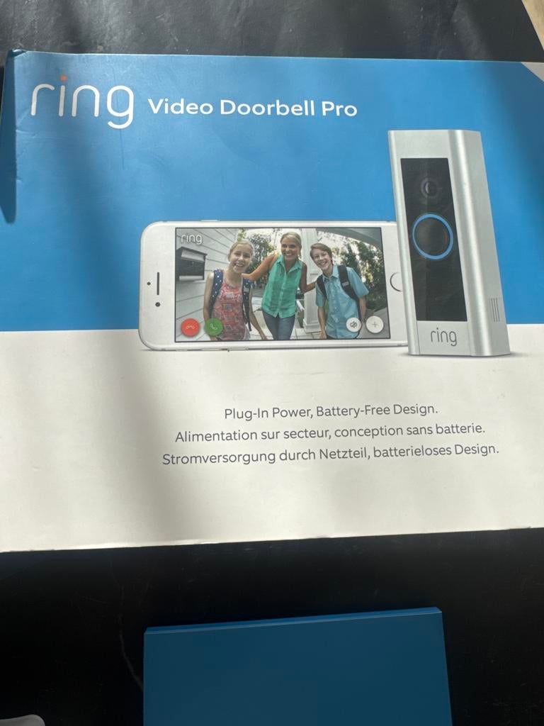 Ring Video Doorbell Pro - Slimme Deurbel met Camera, Ophalen of Verzenden, Bewegingsdetectiesensor, Nieuw, Bedraad