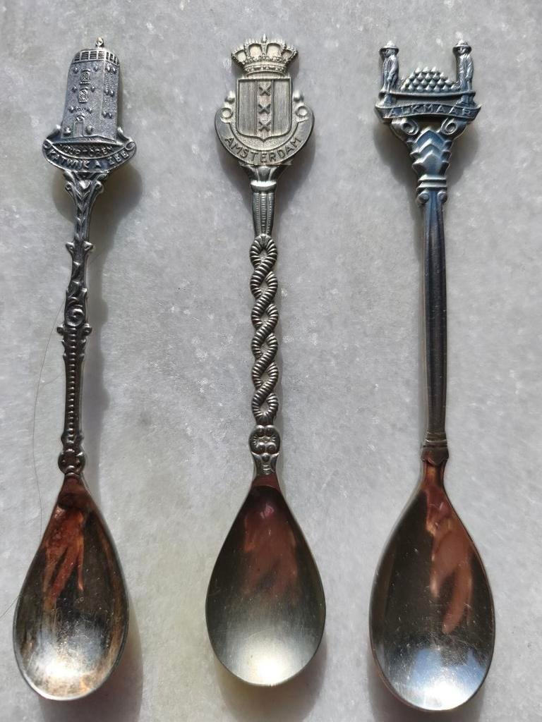 3 Vintage Verzilverde Lepeltjes v.a. €4,00 p.st., Ophalen of Verzenden