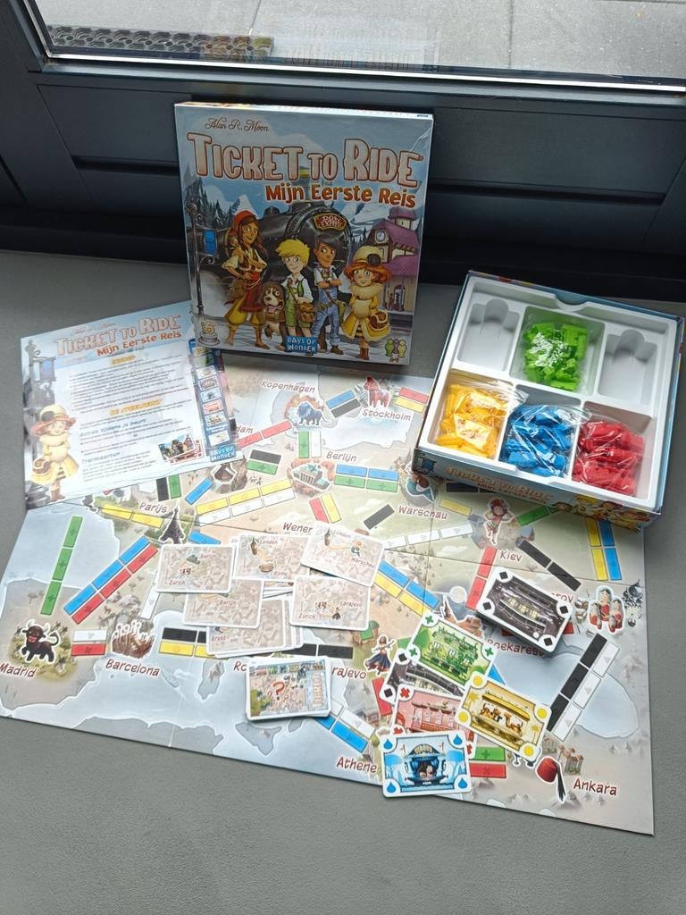 Ticket to Ride, mijn eerste reis/bordspel, Hobby en Vrije tijd, Vijf spelers of meer, Ophalen of Verzenden, Zo goed als nieuw