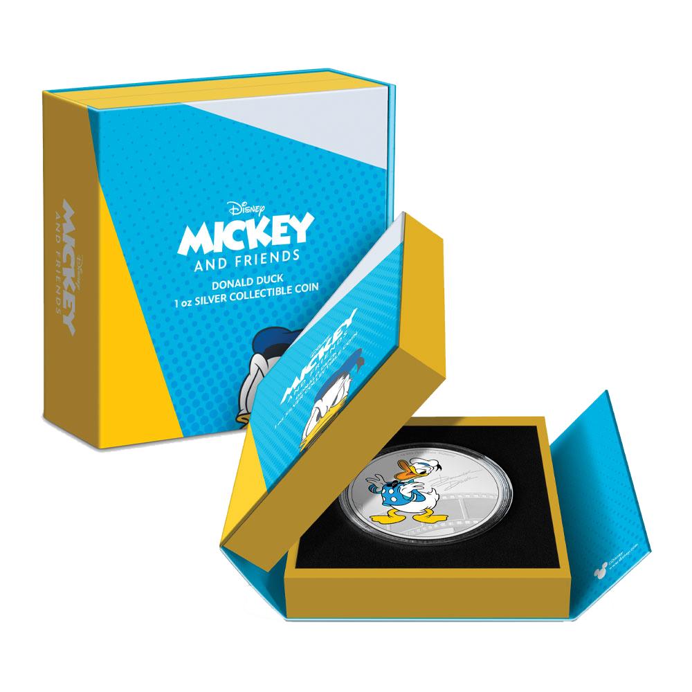 1 oz Niue gekleurd - Disney Donald Duck 2023, Postzegels en Munten, Verzenden, Zilver