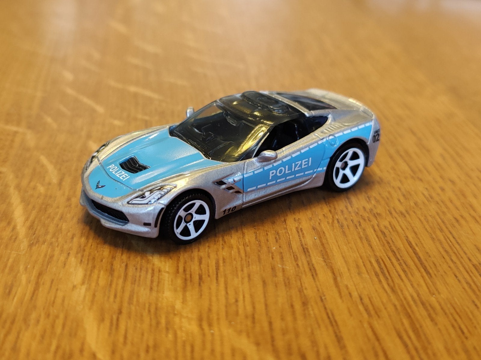 Matchbox Corvette Stingray POLIZEI, Ophalen of Verzenden, Zo goed als nieuw, Auto