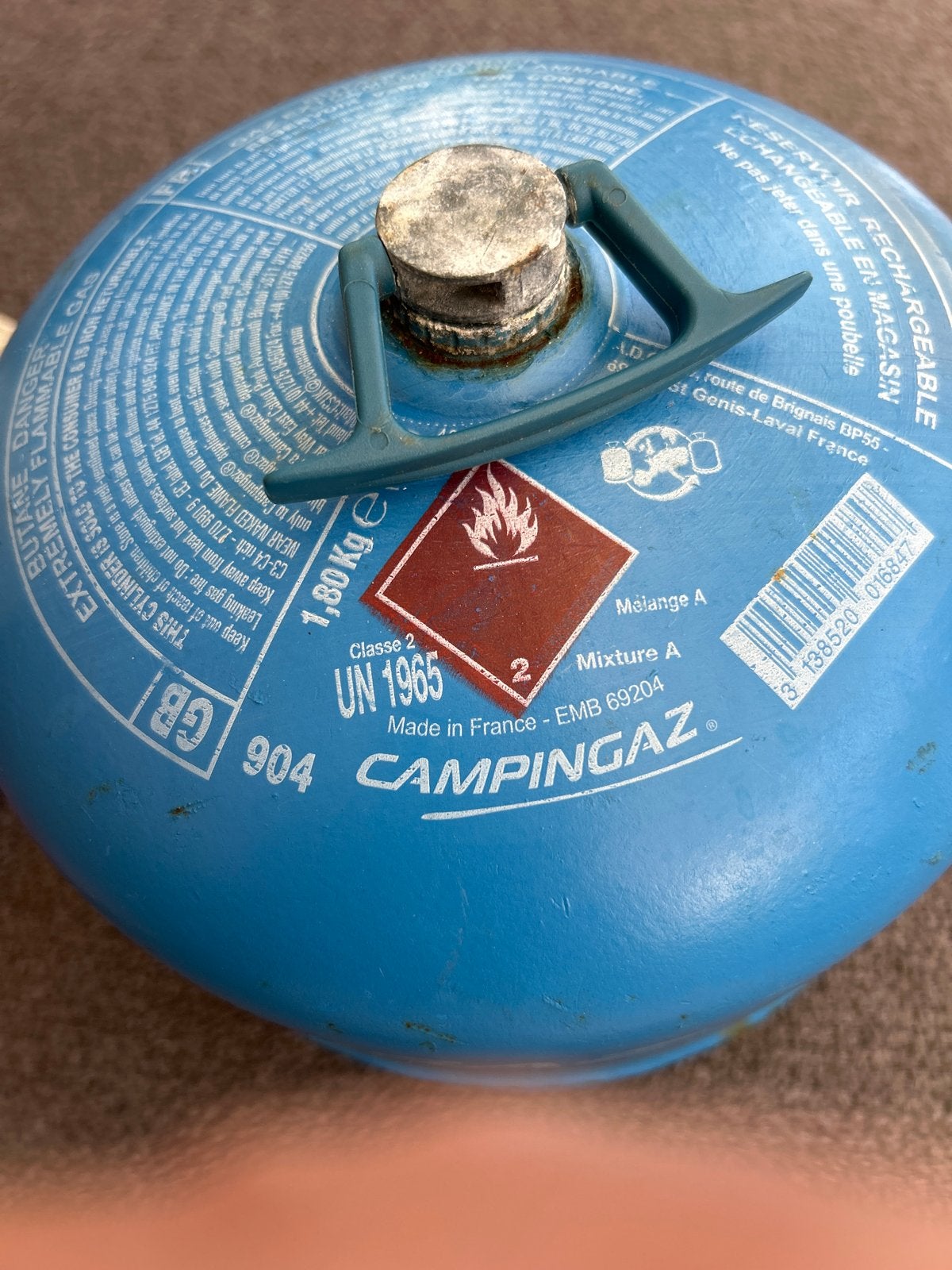 Campingaz gasfles (leeg), Ophalen of Verzenden, Gebruikt