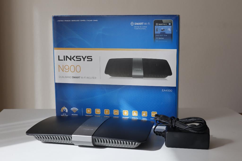 Linksys N900 (EA4500) Dual-band Smart Wi-Fi router, Ophalen of Verzenden, Zo goed als nieuw, Router, Linksys
