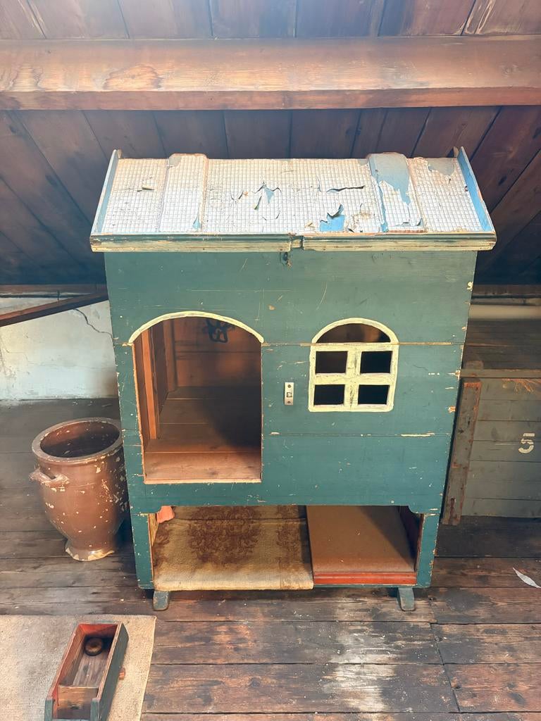 Antiek Poppenhuis - Speelgoed voor Kind & Pop, Ophalen, Gebruikt, Poppenhuis