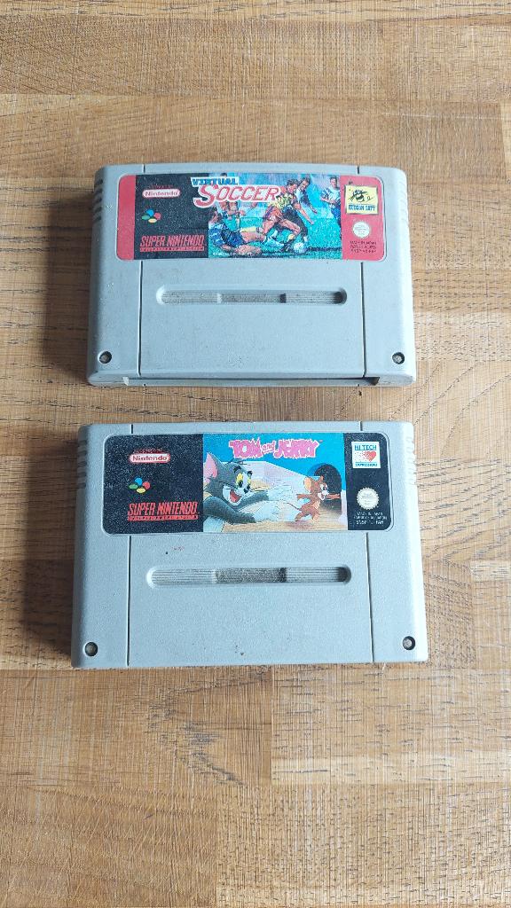Tom & Jerry / Virtual socces / Killer instinct SNES, Spelcomputers en Games, Games | Nintendo Super NES, Ophalen, 1 speler, Zo goed als nieuw