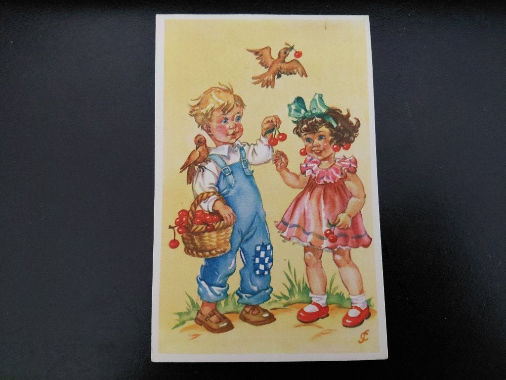 Fré Cohen, leuke kinderkaarten, 3 stuks, gelopen, jaren '60, Verzenden, 1960 tot 1980, Gelopen, Kinderen
