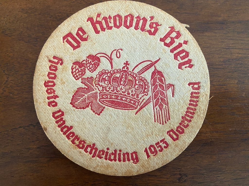 Bierviltje De Kroon en de Kroon Briljant., Verzamelen, Biermerken, Ophalen of Verzenden, Gebruikt, Viltje(s), Overige merken